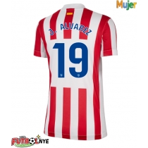 Camiseta Atletico Madrid Julian Alvarez #19 Primera Equipación para mujer 2025-26 manga corta